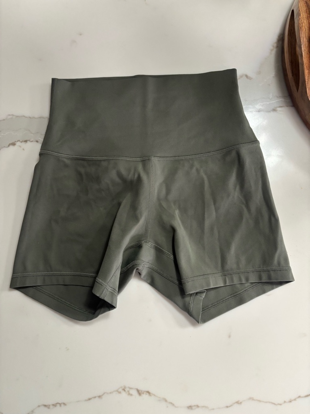 Lululemon Army Green Align High-Rise Short 4"